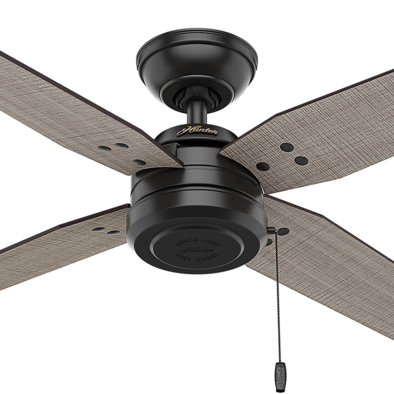 Ventilador de Techo Commerce Negro Mate 44" Exterior Hunter