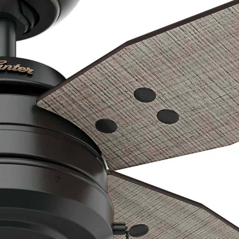 Ventilador de Techo Commerce Negro Mate 44" Exterior Hunter