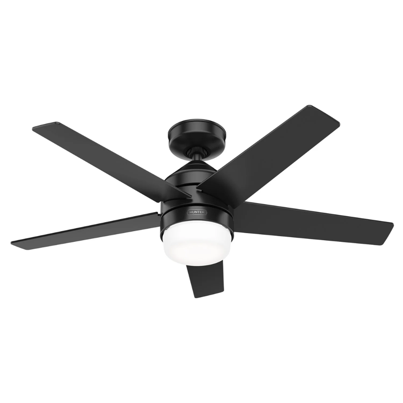 Ventilador de Techo Evansville Negro Mate 44" Exterior Hunter