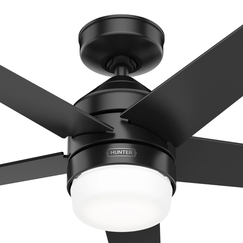 Ventilador de Techo Evansville Negro Mate 44" Exterior Hunter