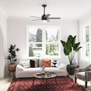 Ventilador de Techo Evansville Negro Mate 44" Exterior Hunter