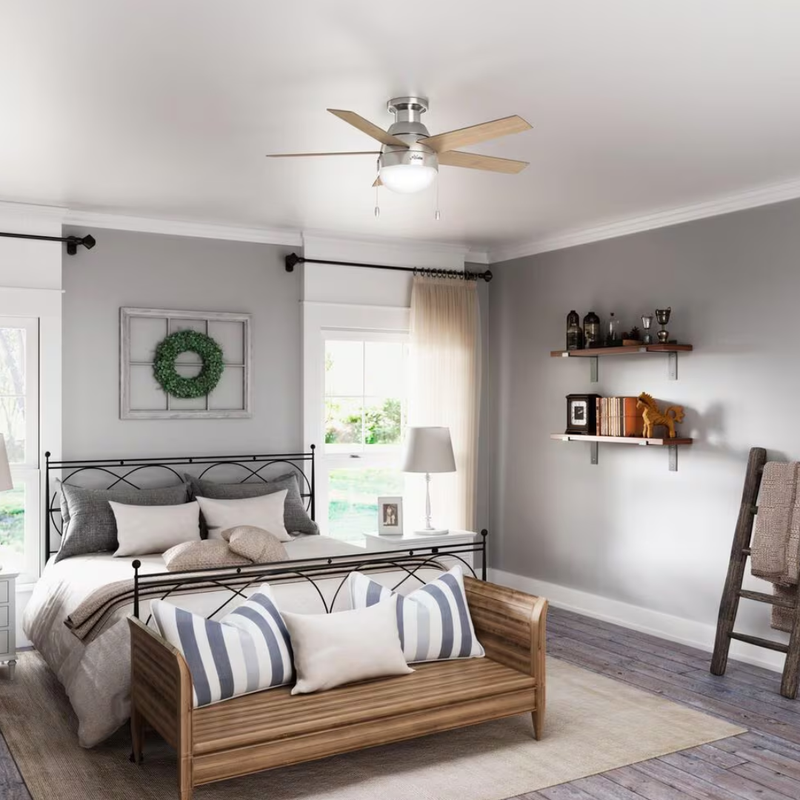 Ventilador de Techo Anslee Perfil Bajo 46" Interior Hunter