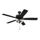 Ventilador de Techo Pro Plus 52 " LED, con cuchillas Interiores Craftmade