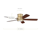 Ventilador de Techo Tempo Hugger 52" Interiores Craftmade