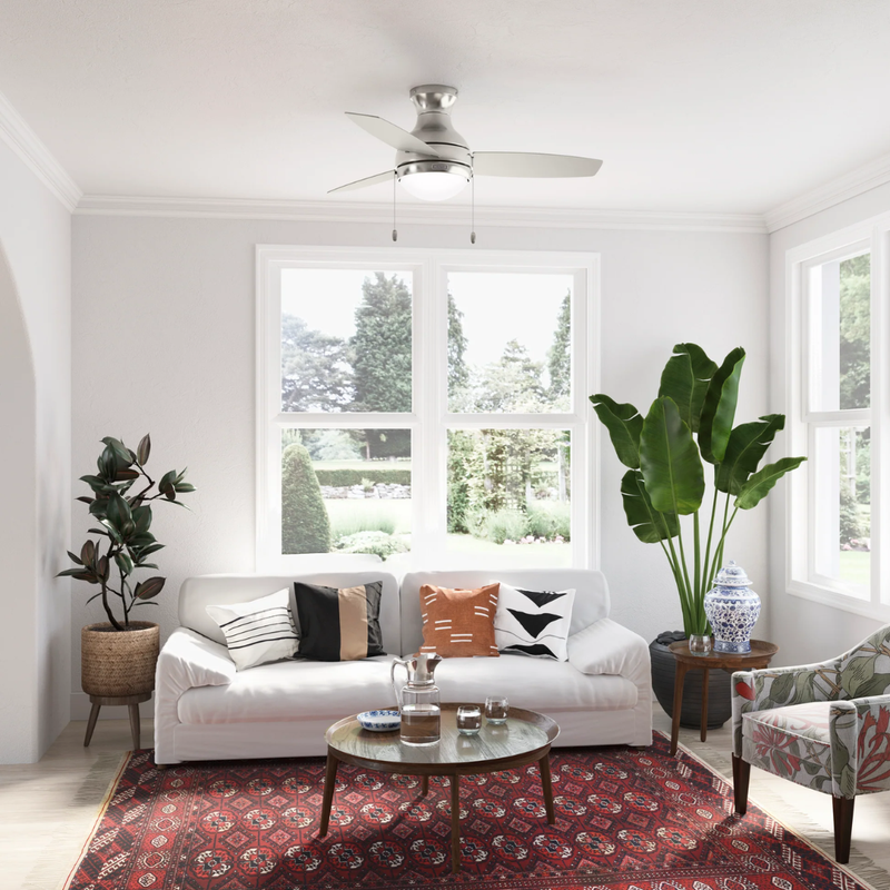 Ventilador de Techo Betsy Perfil Bajo 44" Interior Hunter