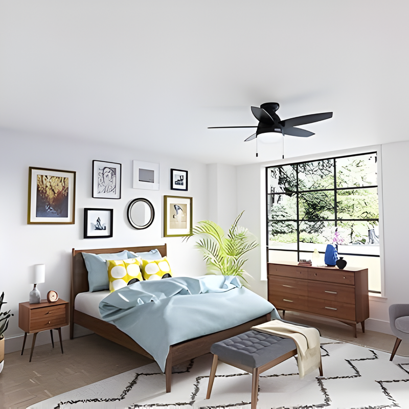 Ventilador de Techo Liliana Perfil Bajo 44" Interior Hunter