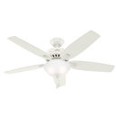 Ventilador de Techo Newsome Bowl Blanco Fresco 52" Interior Fresco