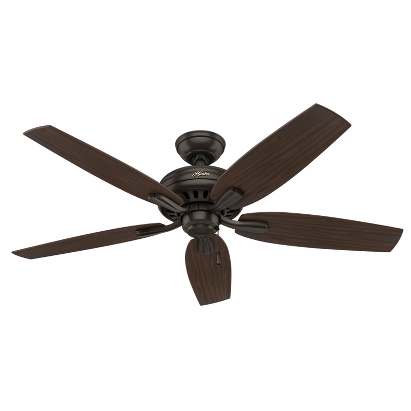 Ventilador de Techo Newsome No Light Bronce Premier 52" Interior Hunter