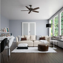 Ventilador de Techo Newsome No Light Bronce Premier 52" Interior Hunter