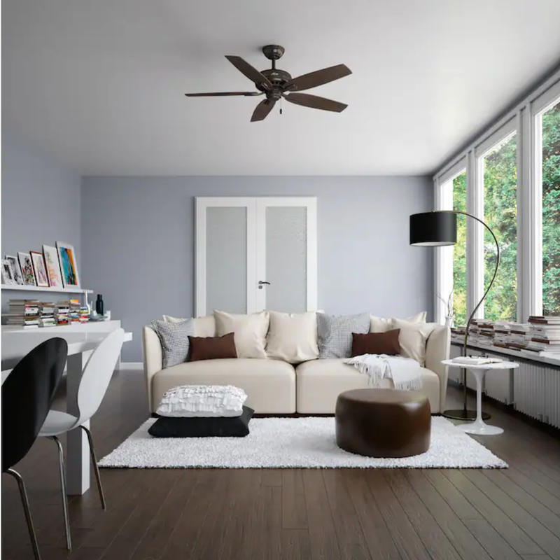 Ventilador de Techo Newsome No Light Bronce Premier 52" Interior Hunter