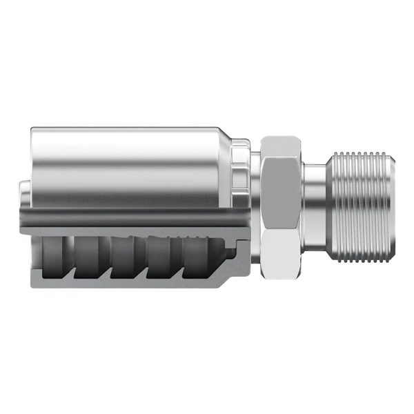 Conexion Crimpable Macho BSP, en Acero, Serie B2, Continental